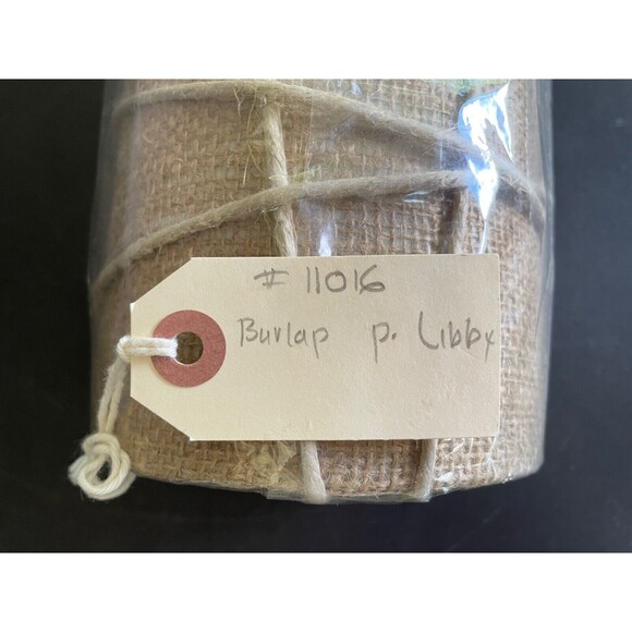 Pauline Libby Designer Sconce Natural Hemp Burlap Shade_ 14" x 5" x 5"_MSRP $375 - Picture 5 of 10